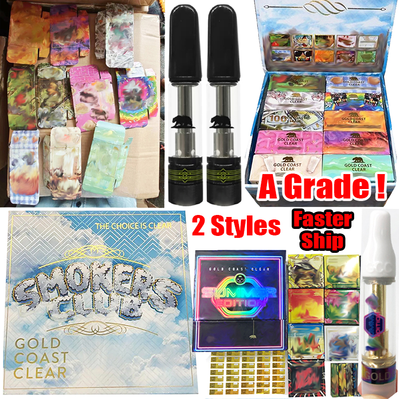 Wholesale Gold Coast Clear Vape Cartridges Smokers Club Edition GCC Atomizers Disposable Vape Pen 0.8ml 1ml 510 Thread Carts Vapes Packaging Ceramic Coil Atomizer
Wholesale Gold Coast Clear Vape Cartridges Smokers Club Edition GCC Atomizers Disposable Vape Pen 0.8ml 1ml 510 Thread Carts Vapes Packaging Ceramic Coil Atomizer