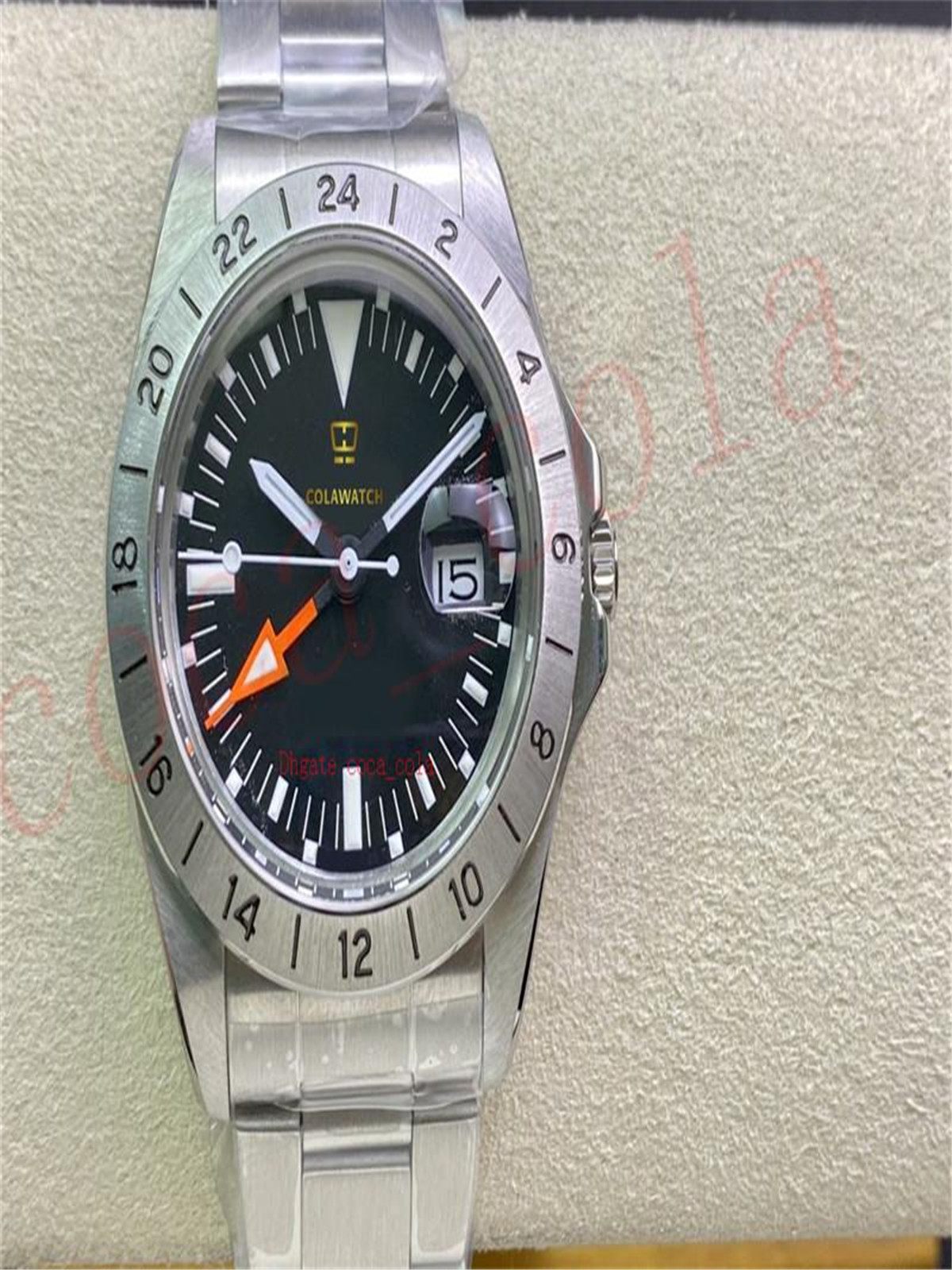 Fashion watch Wristwatches 38.5mm Retro outdoor 904 steel Cal.2836 movement automatic EXPLORER II 40MM 16570 STAINLESS GMT WATCH, Black
Fashion watch Wristwatches 38.5mm Retro outdoor 904 steel Cal.2836 movement automatic EXPLORER II 40MM 16570 STAINLESS GMT WATCH, Black
