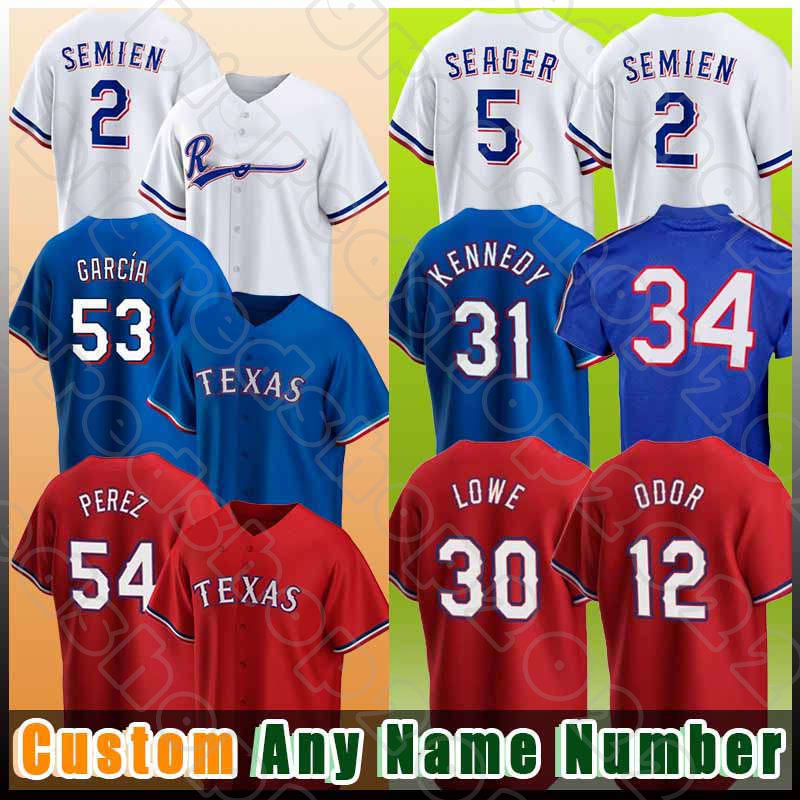 34 Nolan Ryan 2 Marcus Semien Baseball Jerseys 54 Martin Perez 5 Corey Seager 53 Adolis Garcia Yerry Rodriguez Nathaniel Lowe Mark Mathias Tyson Miller Andy Ibanez