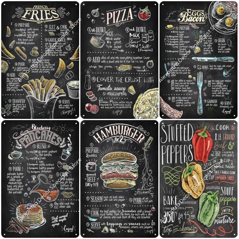 Delicate Fast Food Metal Painting Tin Sign Coffee Plaque Vintage Restaurant Home Bar Cafe Kitchen Metal Poster Wall Decor 20cmx30cm Woo
Delicate Fast Food Metal Painting Tin Sign Coffee Plaque Vintage Restaurant Home Bar Cafe Kitchen Metal Poster Wall Decor 20cmx30cm Woo