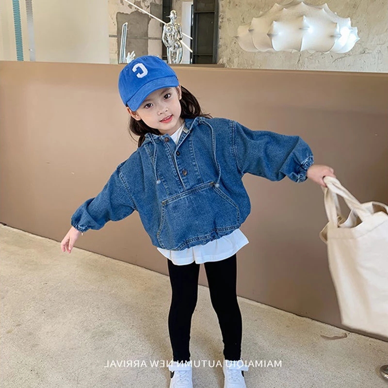 2-8T Denim Jackets For Girls Toddler Kid Baby Girl Clothes Long Sleeve Hooded Jeans Coats Loose Fashion Top Pullover Streetwear, Blue
2-8T Denim Jackets For Girls Toddler Kid Baby Girl Clothes Long Sleeve Hooded Jeans Coats Loose Fashion Top Pullover Streetwear, Blue