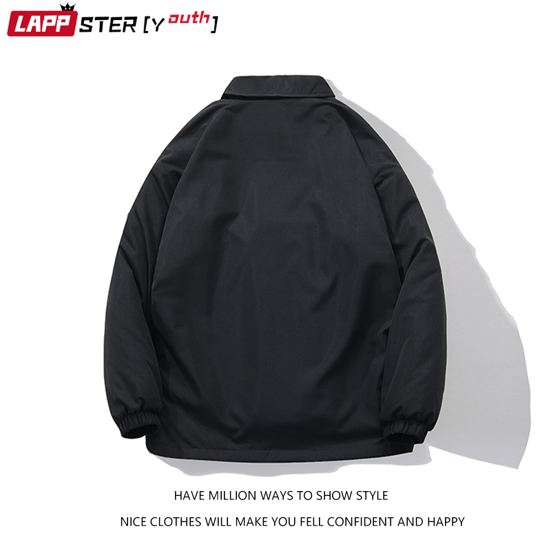 Mens Down Parkas LAPPSTERYouth Men Winter Letter Harajuku Coats Warm Graphic Streetwear Jackets Male Black Outwear Clothing 5XL 221129