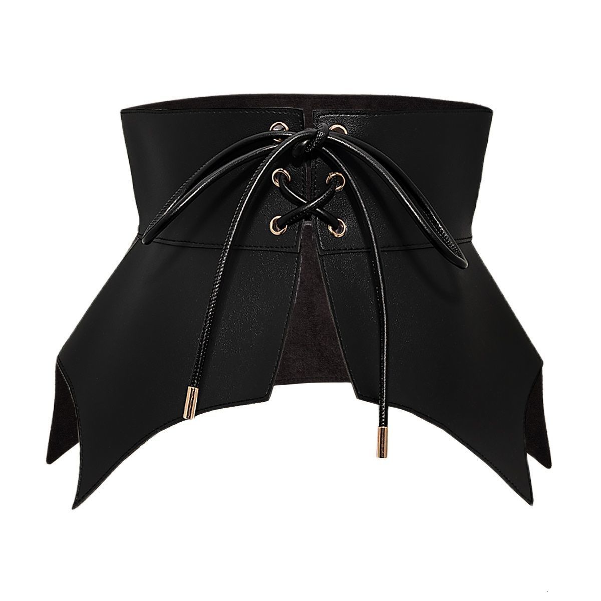 Belts Black Irregular Leather Long Wide Belt Punk Style Women Fashion Autumn Winter Lace Up PU Waistband Corset 221128
Belts Black Irregular Leather Long Wide Belt Punk Style Women Fashion Autumn Winter Lace Up PU Waistband Corset 221128
