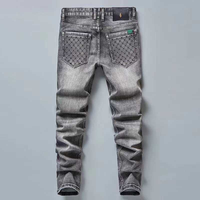 Men's Jeans designer Designer Fashion luxury Slim Elastic Bee Brand Business Pants Trousers Classic Style Male Denim leisure trousers Big yards N8X9, 40
Men's Jeans designer Designer Fashion luxury Slim Elastic Bee Brand Business Pants Trousers Classic Style Male Denim leisure trousers Big yards N8X9, 40