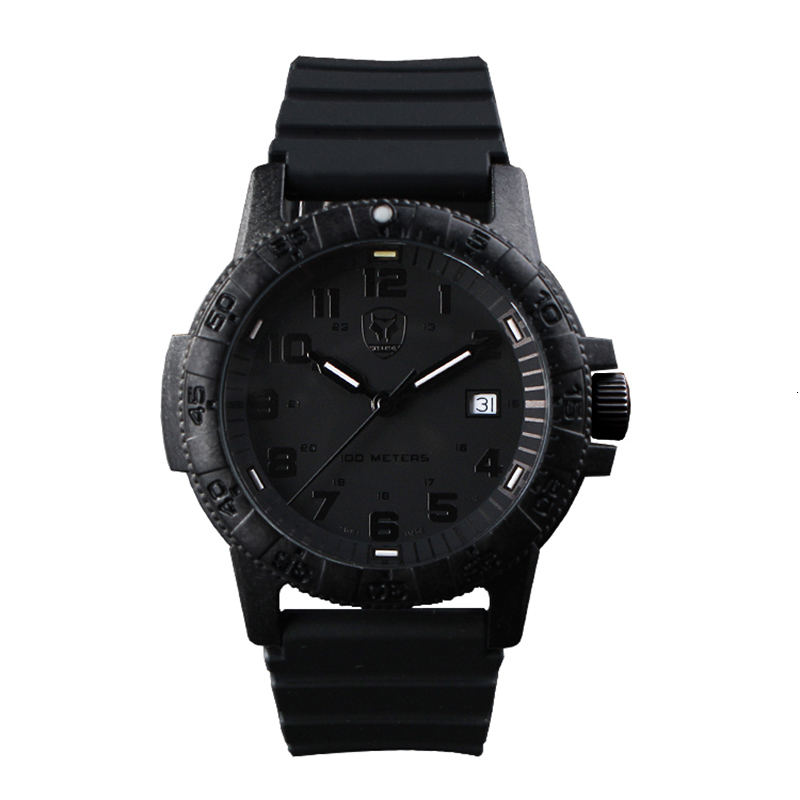 Wristwatches Hnlgnox Mens Diver Watches Tritium Pilot Watch Military 10ATM Waterproof Quartz Wristwatch Carbon Fiber Case T25 Luminous Sport 221128
