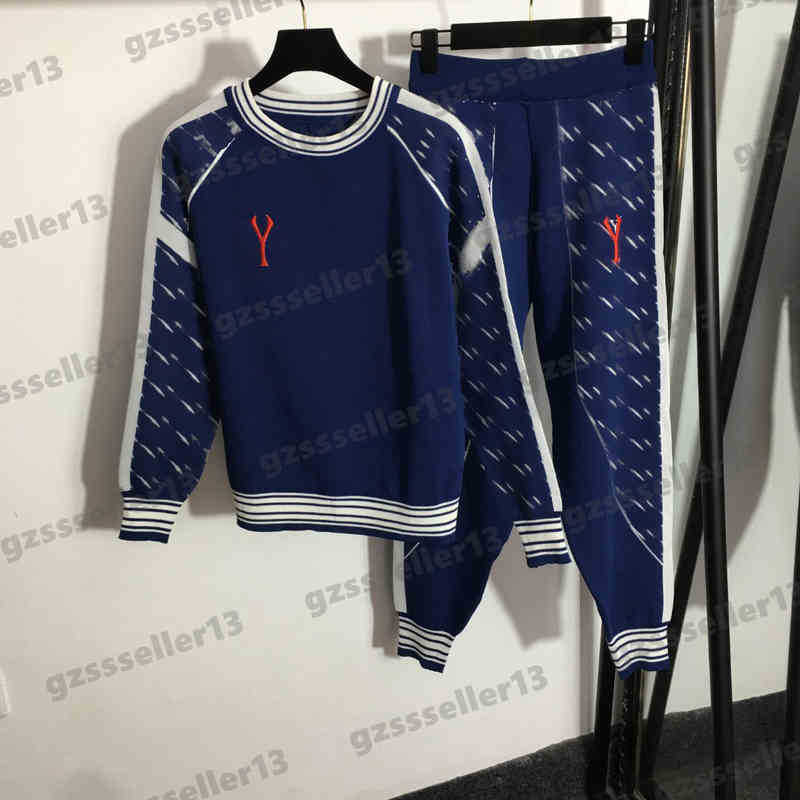 Women Outfit Designer Knitted Tracksuits Jogging Suit Fashion Embroidered Letter Logo Crew Neck Sweater Casual Pants 2 Piece Sets
Women Outfit Designer Knitted Tracksuits Jogging Suit Fashion Embroidered Letter Logo Crew Neck Sweater Casual Pants 2 Piece Sets