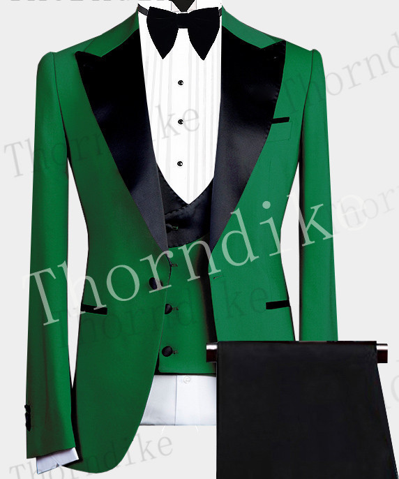 Men's Suits Blazers Thorndike 3 Pieces Peaked Lapel Fit Business Regular Prom Tuxedos For Wedding BlazerPantsVest 221128