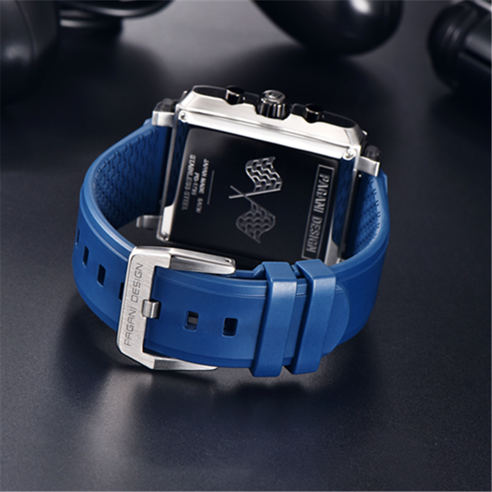 Wristwatches PAGANI DESIGN Brand Sports Men s Quartz Wrist Watch 42mm Hollowed Sapphire 50M Waterproof Chronograph Relogio Masculino 221128