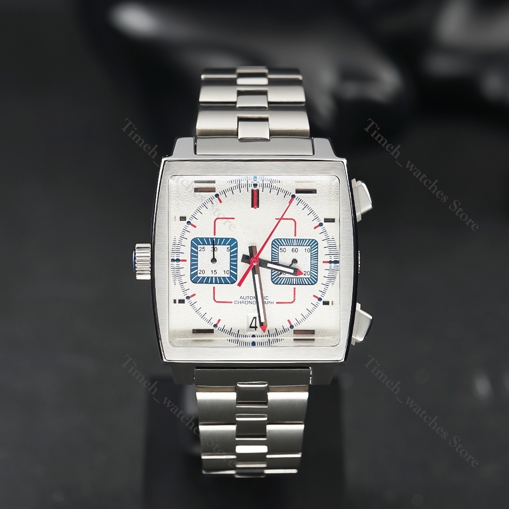 Wristwatches 50th Anniversary Special Edition Super Rare Sport Quartz Blue 39mm Chronograph Luxury Stainless Steel Strap Watch 221128