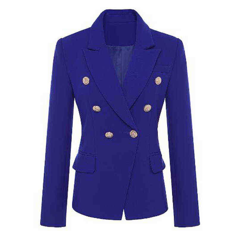 New Designer Blue Blazer Women Jackets Women Metal Lion Double Breasted Buttons Blazer Outer Jacket Office Ladies Blazer Autumn J220813, The photo
New Designer Blue Blazer Women Jackets Women Metal Lion Double Breasted Buttons Blazer Outer Jacket Office Ladies Blazer Autumn J220813, The photo
