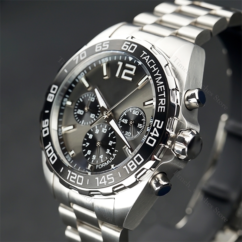 Wristwatches Luxury Men s Watch Sport LUXURI DESIGN Chronograph Blue Dial Luminous Waterproof 221128