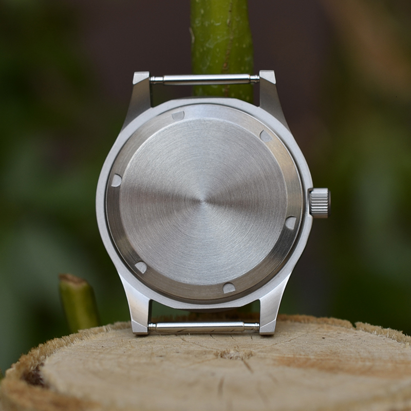 Wristwatches Baltany Tuxedo Retro Watch 36mm Sub Second 60s Mini Dress Watches Stainless Steel Leather Strap Wristwatch 221128