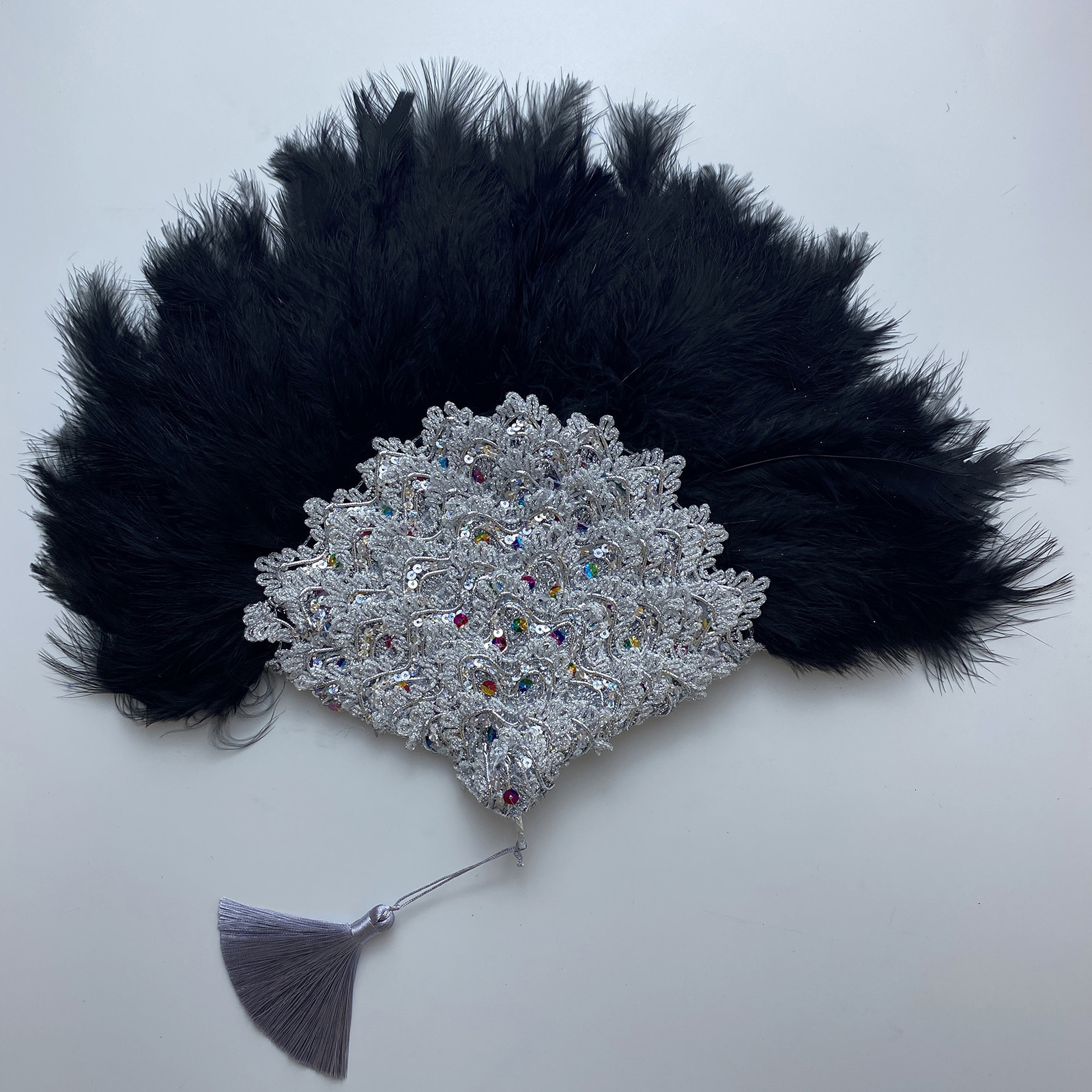 Decorative Objects Figurines Handmade Evantaille Mariage Africain Bridal Turkey Feather Handle fan wedding Dance Nigerian Feather Fans for Wedding Par