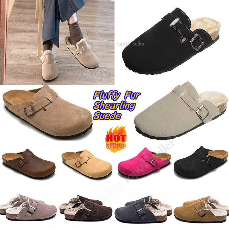 Boston Birkin Fur Shearling Suede Clogs Slippers Designer Summer Cork Flat Fashion Designs Leather Slippers Favourite Beach Sandals for Women Men Arizona Mayari
Boston Birkin Fur Shearling Suede Clogs Slippers Designer Summer Cork Flat Fashion Designs Leather Slippers Favourite Beach Sandals for Women Men Arizona Mayari