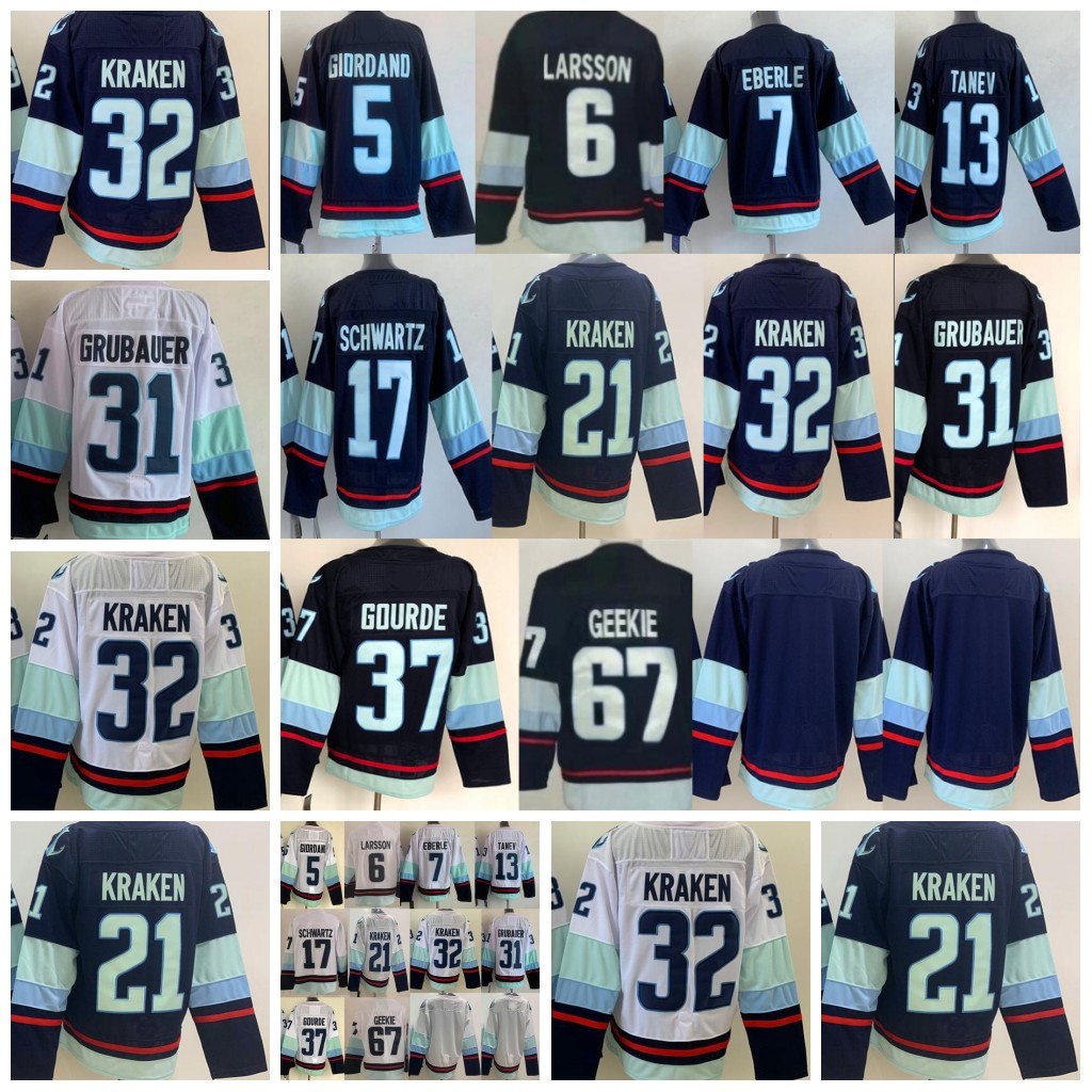 6 Adam Larsson Jersey 7 Eberle 21 32 13 Brandon Tanev 17 Jaden Schwartz 31 Philipp Grubauer 37 Yanni Gourde 67 Morgan Geekie Men Ice Hockey''Nhl''shirt
6 Adam Larsson Jersey 7 Eberle 21 32 13 Brandon Tanev 17 Jaden Schwartz 31 Philipp Grubauer 37 Yanni Gourde 67 Morgan Geekie Men Ice Hockey''Nhl''shirt