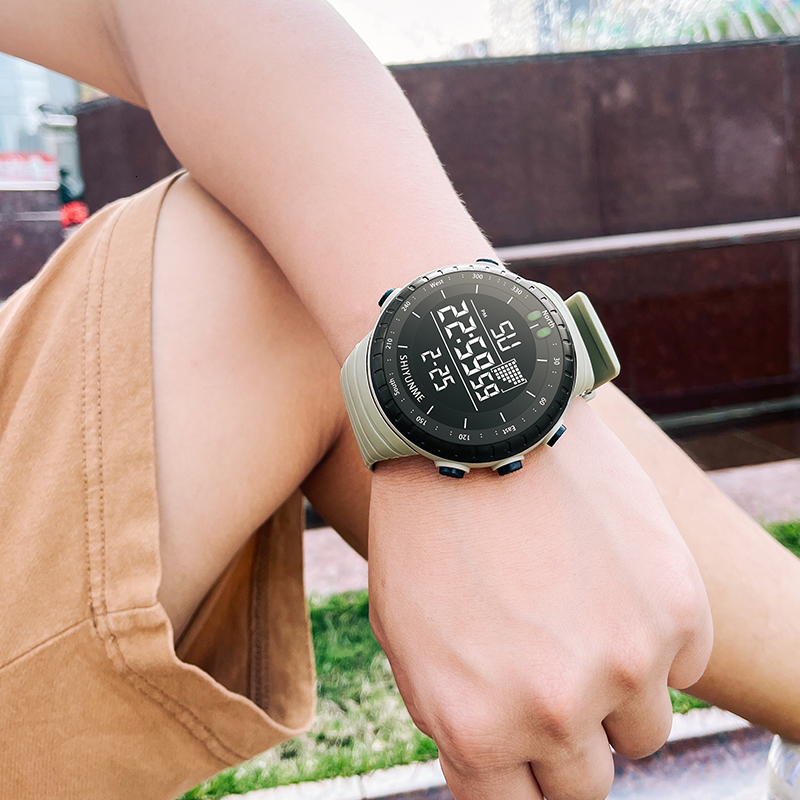 Wristwatches Mens Watch Military Water Resistant SHIYUNME Sport watch Army LED Digital Wrist Stopwatches for Male 221129