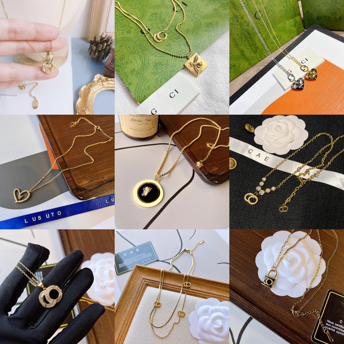 Designer Gold Necklace High end Love Necklaces Luxury Diamond Necklace Charm Fashion Jewelry Exquisite Birthday Party Accessories Couple Family Gift Christmas
Designer Gold Necklace High end Love Necklaces Luxury Diamond Necklace Charm Fashion Jewelry Exquisite Birthday Party Accessories Couple Family Gift Christmas
