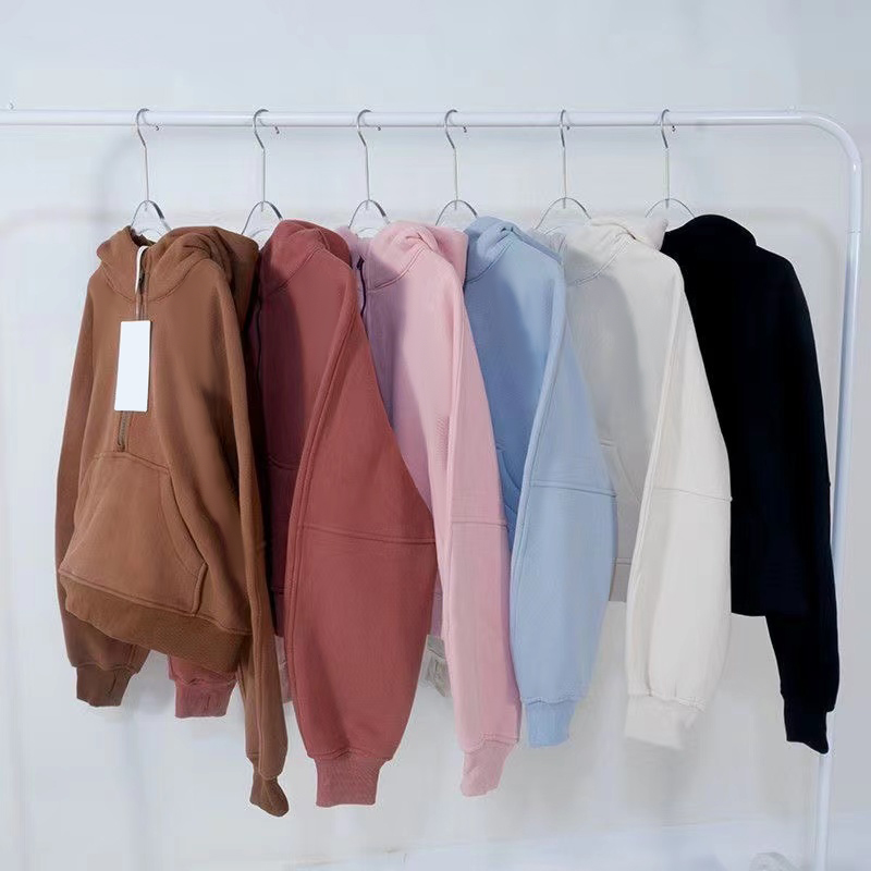 23SS Designer Autumn Yoga Outfits womens Half Zipper Sweatshirts Jackets Winter Yoga scuba hoody hoodie sthick Loose Short Style with Fleece, 16
23SS Designer Autumn Yoga Outfits womens Half Zipper Sweatshirts Jackets Winter Yoga scuba hoody hoodie sthick Loose Short Style with Fleece, 16