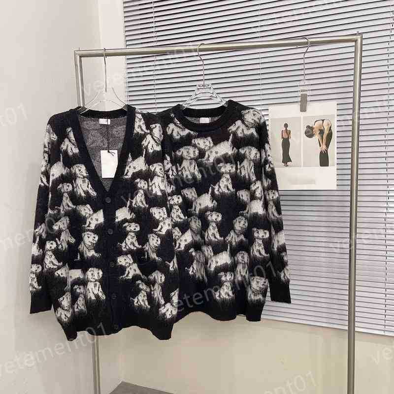 Luxury Women Sweater Ce..ne Joint Puppy Jacquard Mohair Loose Cardigan Sweater Jacket Fashion Brand Designer Womens Sweaters
Luxury Women Sweater Ce..ne Joint Puppy Jacquard Mohair Loose Cardigan Sweater Jacket Fashion Brand Designer Womens Sweaters