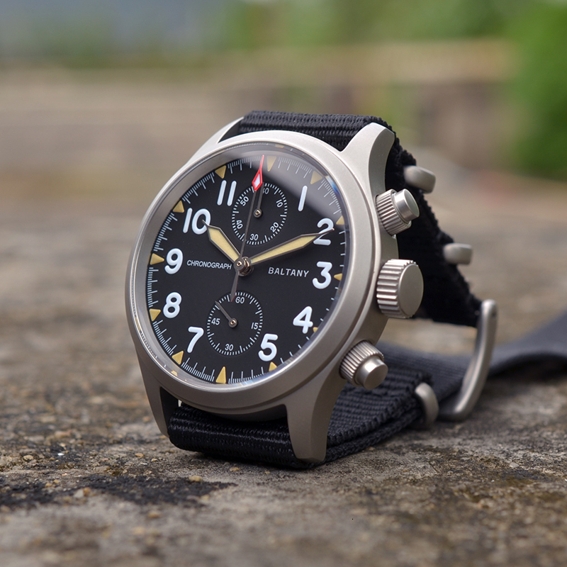 Wristwatches 39mm Fashion Military Quartz Watch for Men 100m Waterproof Switzerland Luminous Chronograph Sapphire Crystal Cool VK61 Movement 221128