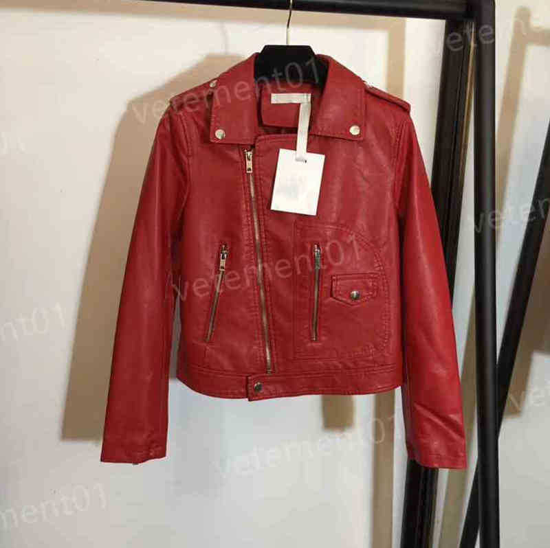 Luxury Women Sweater Smooth Cracked Zip Leather Jacket Biker Red Jacket Coats Fashion Brand Designer Womens Sweaters 0912
Luxury Women Sweater Smooth Cracked Zip Leather Jacket Biker Red Jacket Coats Fashion Brand Designer Womens Sweaters 0912