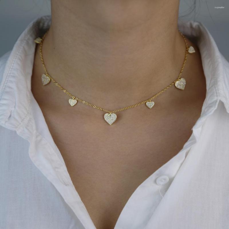 Pendant Necklaces 2022 Heart Charm Choker Necklace For Women Girlfriend Lover Gift Micro Pave Cz Station Minimal Delicate Collar Jewelry
Pendant Necklaces 2022 Heart Charm Choker Necklace For Women Girlfriend Lover Gift Micro Pave Cz Station Minimal Delicate Collar Jewelry