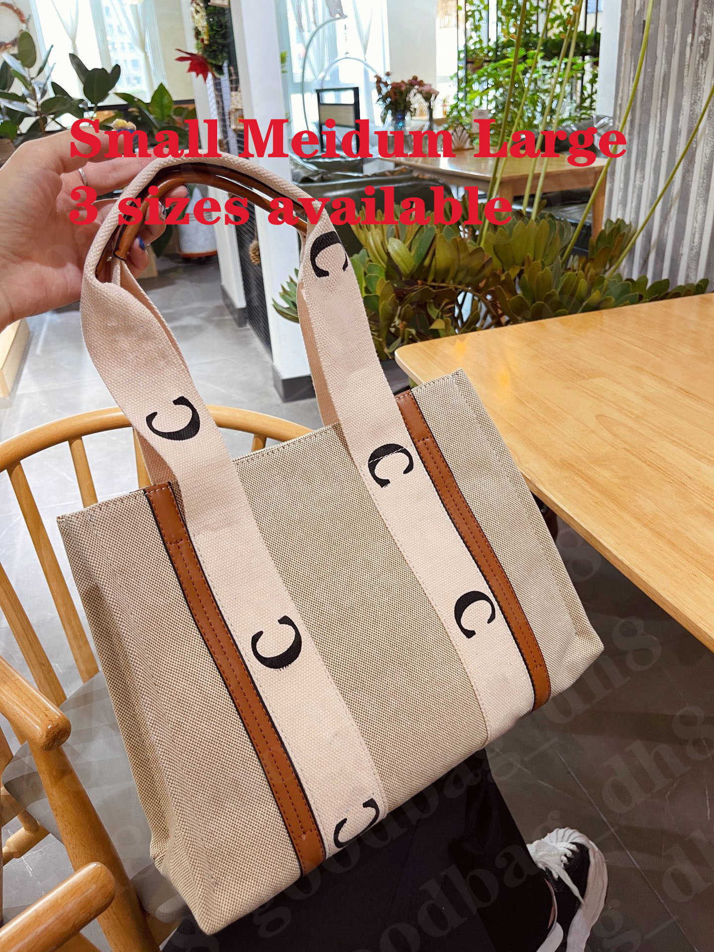 Designer Bags Luxury Choles Handbag Tote Bag Woody Handbag Canvas Letter Bag Smooth Cowhide Splice Ribbon Shopping Large Capacity Travel Mummy, Beige(correct letters)
Designer Bags Luxury Choles Handbag Tote Bag Woody Handbag Canvas Letter Bag Smooth Cowhide Splice Ribbon Shopping Large Capacity Travel Mummy, Beige(correct letters)