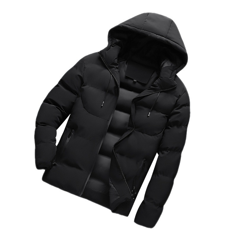 Men's Down Parkas Hooded Puffer Jackets Men Autumn Winter Windbreaker Jackets Men Fashion Clothing Cotton Padded Jacket Mens Coats With Hood 2211