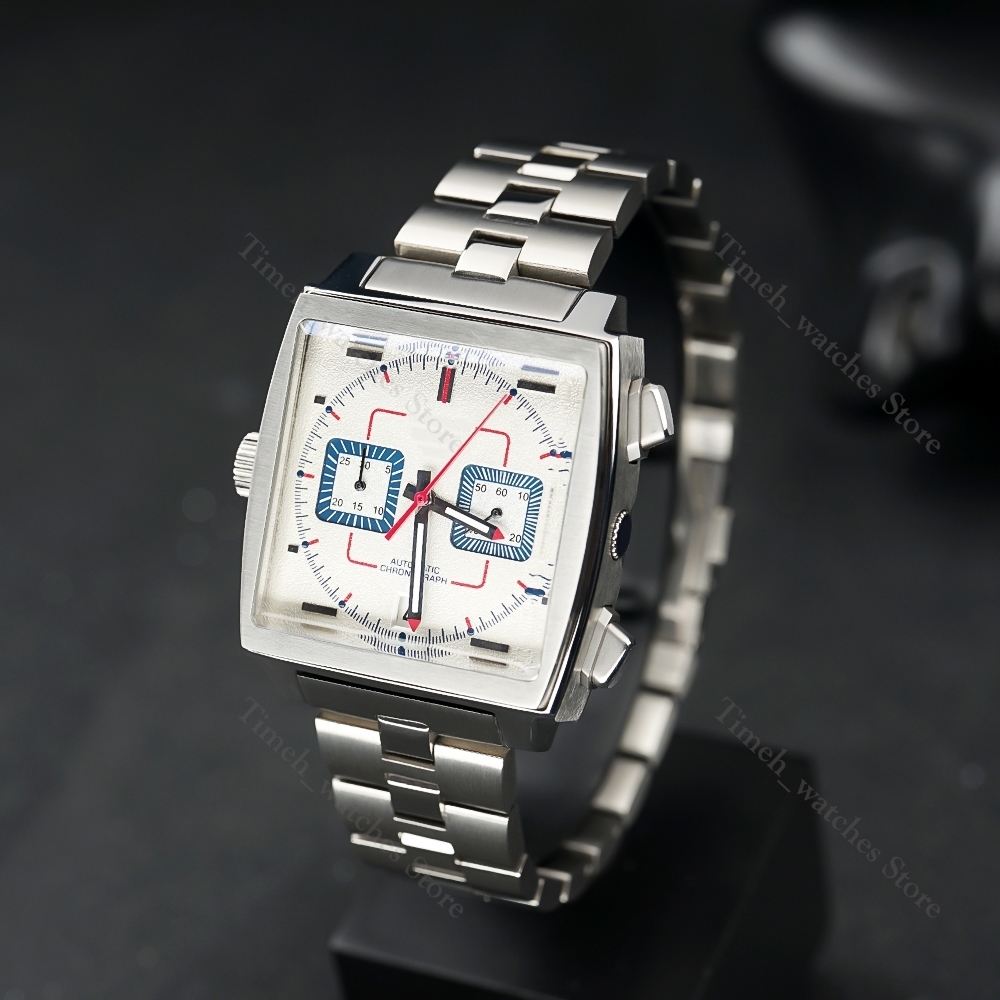 Wristwatches 50th Anniversary Special Edition Super Rare Sport Quartz Blue 39mm Chronograph Luxury Stainless Steel Strap Watch 221128