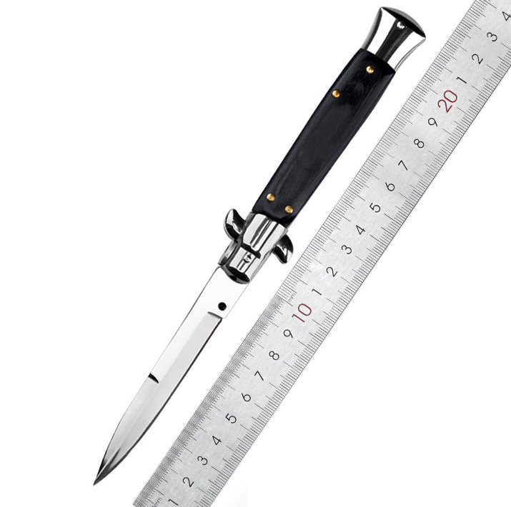 12Models 9 Inch Godfather Stiletto Mafia Horizontal knife Pocket knives EDC Tools
