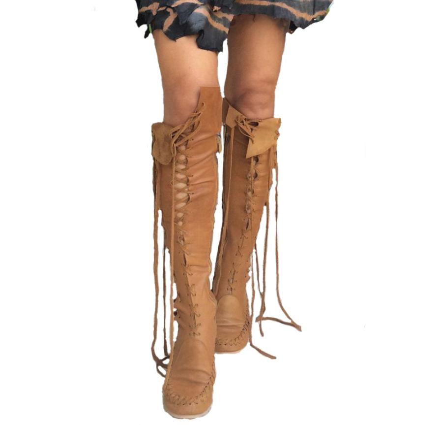 High Quality New PU Leather Boots For Women Sexy Laceup Over The Knee Boots With Tan Laces Moccasin Style Boots Women Big size X04041450, Brown
High Quality New PU Leather Boots For Women Sexy Laceup Over The Knee Boots With Tan Laces Moccasin Style Boots Women Big size X04041450, Brown
