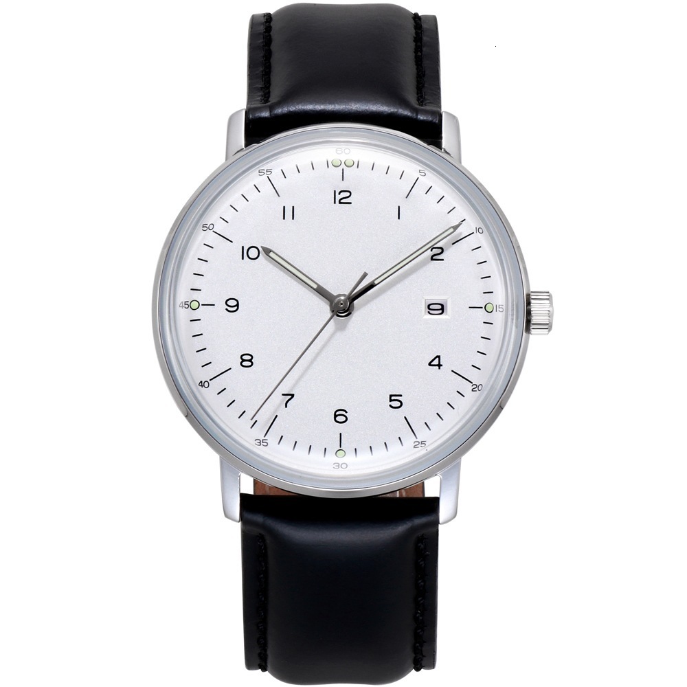 Wristwatches Men s Watch Bauhaus Style Quartz Minimalist Dial 221128