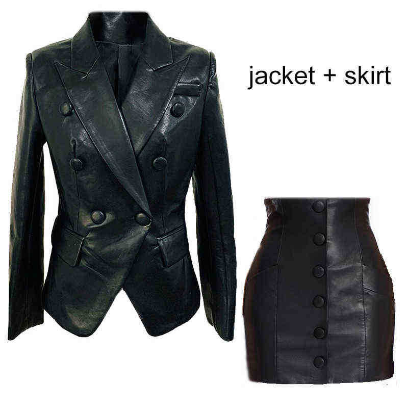 Black Pu Jacket Blazer Women 2022 New Fashion Double Breasted Pu Leather Button Slim Suit Pink Jackets Spring High Quality J220813, Pink skirt
Black Pu Jacket Blazer Women 2022 New Fashion Double Breasted Pu Leather Button Slim Suit Pink Jackets Spring High Quality J220813, Pink skirt