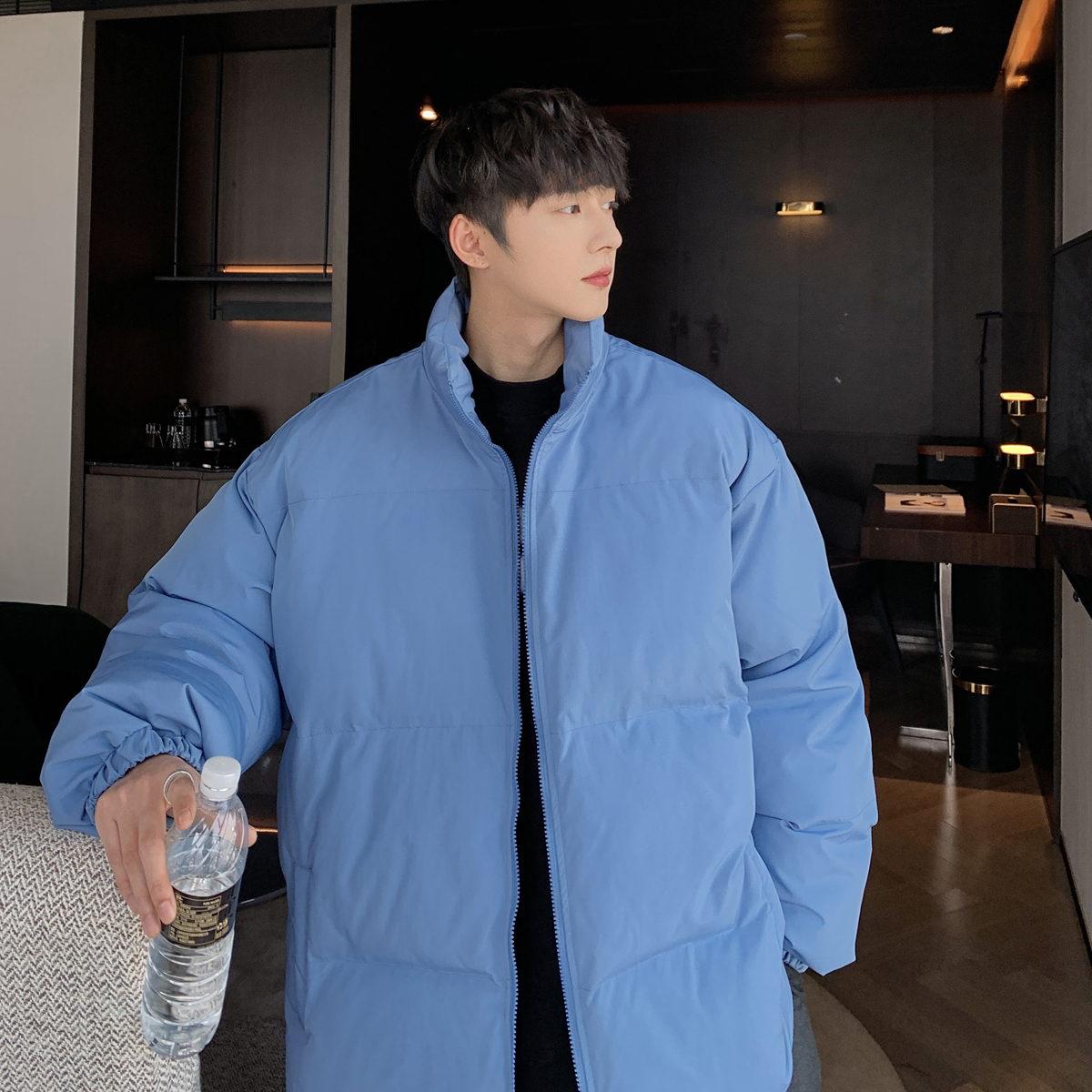 Mens Down Parkas LAPPSTER Y2k Solid Winter Bubble Coat Windbreaker Korean Streetwear Puffer Jacket Hip Hop Black Harajuku Jackets 221129