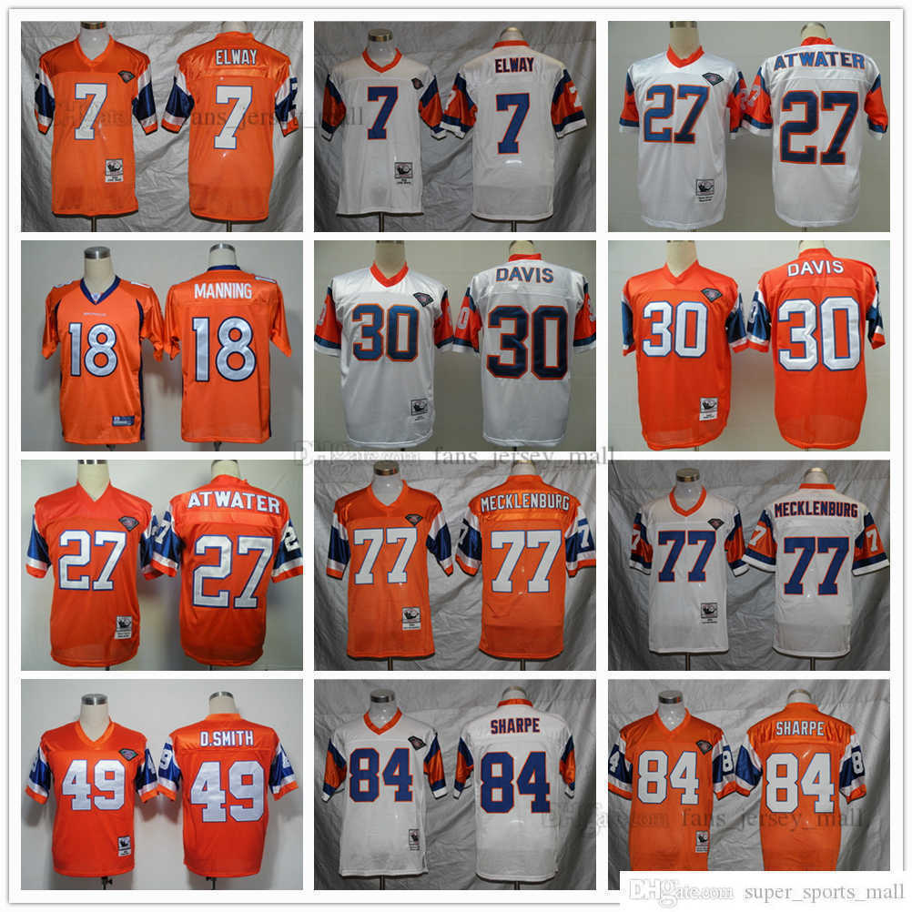 NCAA Vintage Football 7 John Elway Jersey 27 Steve Atwater 30 Terrell Davis 49 D.smith 77 Karl Mecklenburg 84 Shannon Sharpe Mitchell and Ness, Same as picture
NCAA Vintage Football 7 John Elway Jersey 27 Steve Atwater 30 Terrell Davis 49 D.smith 77 Karl Mecklenburg 84 Shannon Sharpe Mitchell and Ness, Same as picture