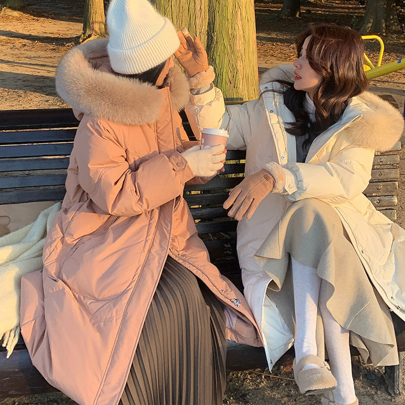 Women s Down Parkas Winter Warm Thick White Duck Puffer Women Jackets Fashion Casual Black Hoodies Coats 221128