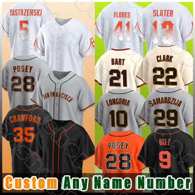 35 Brandon Crawford 28 Buster Posey Baseball 5 Mike Yastrzemski Evan Longoria Jerseys Mauricio Dubon Kevin Gausman Brandon Belt Joc Pederson Joey Bart Wilmer Flores, Custom men (ju r)
35 Brandon Crawford 28 Buster Posey Baseball 5 Mike Yastrzemski Evan Longoria Jerseys Mauricio Dubon Kevin Gausman Brandon Belt Joc Pederson Joey Bart Wilmer Flores, Custom men (ju r)