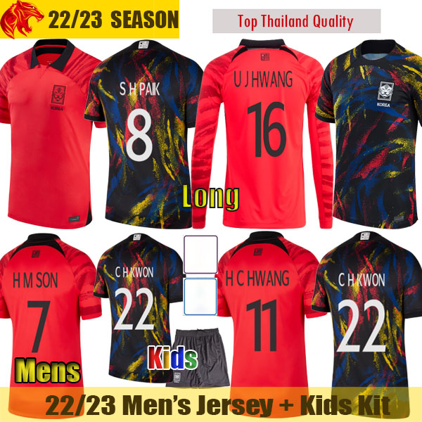 22 23 South Korea Soccer Jerseys H M SON 2022 World Cup 2023 Fans Player Version PAIK CHO LEE H C HWANG KWON Football Shirt Mens Long Jersey Shorts Womens Kids Kit, 22 23 home
22 23 South Korea Soccer Jerseys H M SON 2022 World Cup 2023 Fans Player Version PAIK CHO LEE H C HWANG KWON Football Shirt Mens Long Jersey Shorts Womens Kids Kit, 22 23 home