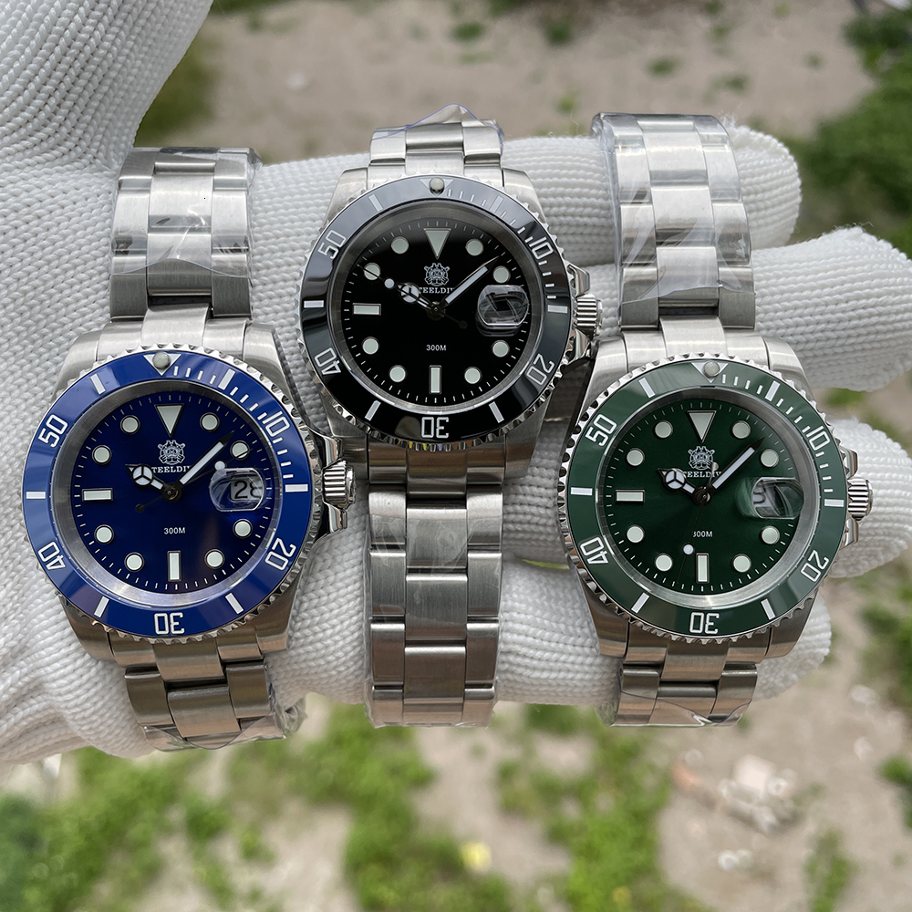 Wristwatches STEELDIVE SD8205 Selling Ceramic Bezel 41mm Steeldive 30ATM Water Resistant Japan Movement Quartz Mens Dive Watch Reloj 221128
