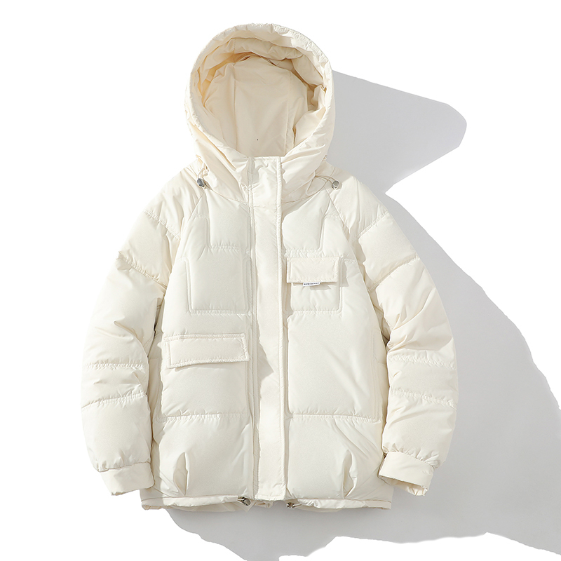 Mens Down Parkas Harajuku Winter Warm Thicken Oversized Casual Jacket Unisex Streetwear Hip Hop Coat 221129