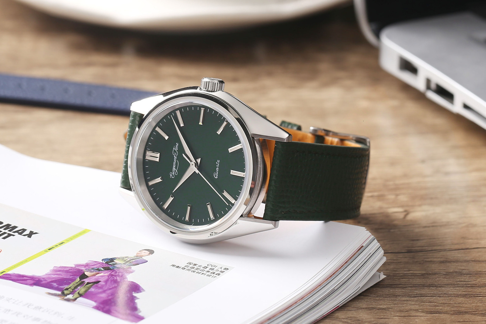 Wristwatches Escapement timeQuartz Watch 40mm Case VH31 Heat Treatment Hand 221128