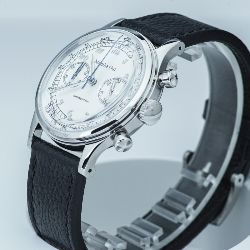 Wristwatches Shirryu Men s Dress Wristwatch 38mm White Dial Bubble Sapphire Glass Chronograph Function VK64 Quartz Movement 5Bar Waterproof 221128