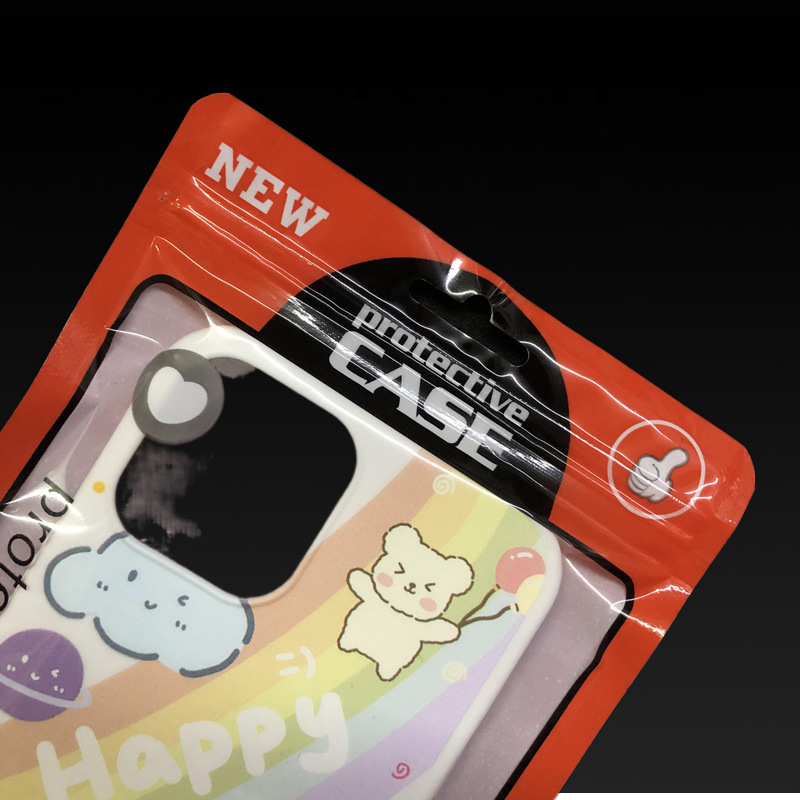 Poly Bags Clear Plastic Opp Packing Zipper Package Accessories Pvc Retail Boxes Handles For 4.7 5.5 inch iPhone Samsung Huawei XiaoMi OnePlus Cable