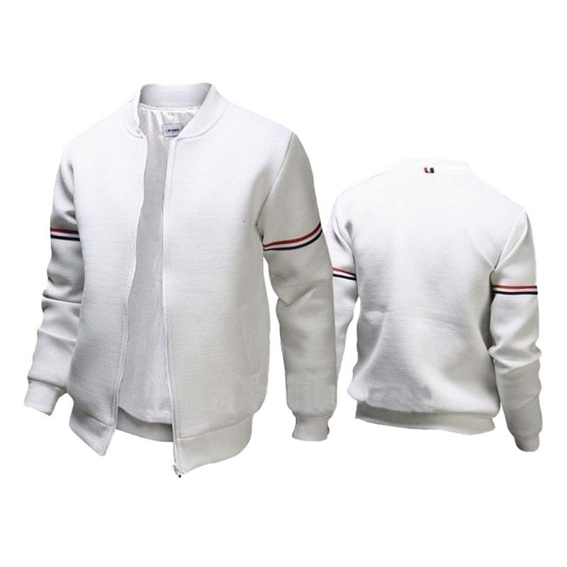 Mens Jackets Jacket Daily Fall Winter Windbreak Coat Webbing Stand Collar Regular Fit Active Long Sleeve Baseball Uniform 4XL 221129