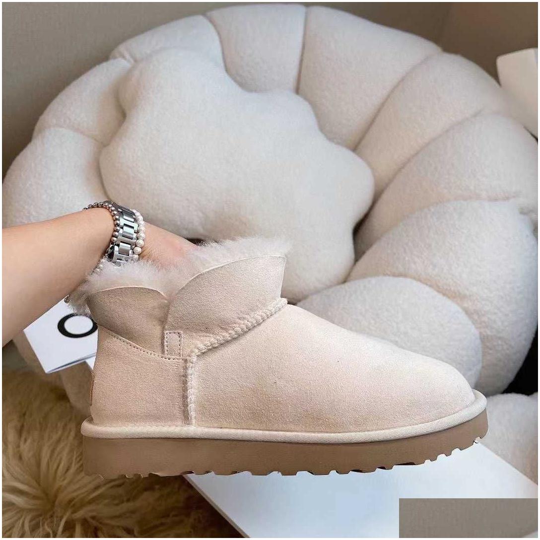 Boots Winter Classic Australia Tasman Mini Boots Platform Snow Boot Button Matte Fur Suede Sheepskin Wool Blend Comfort Fall Designe Dhfwl, Box 
Boots Winter Classic Australia Tasman Mini Boots Platform Snow Boot Button Matte Fur Suede Sheepskin Wool Blend Comfort Fall Designe Dhfwl, Box