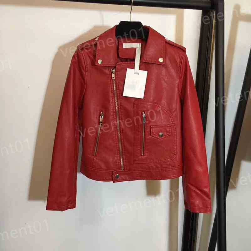 Luxury Women Sweater Smooth Cracked Zip Leather Jacket Biker Red Jacket Coats Fashion Brand Designer Womens Sweaters
Luxury Women Sweater Smooth Cracked Zip Leather Jacket Biker Red Jacket Coats Fashion Brand Designer Womens Sweaters