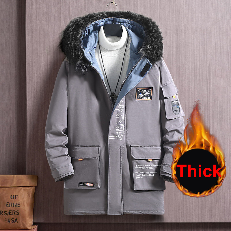 Mens Down Parkas Parka Winter Jacket Men Plus Size 12XL 11XL 10XL Fashion Thickened Coat Outerwear Male Big Coats Bandana Print 221129