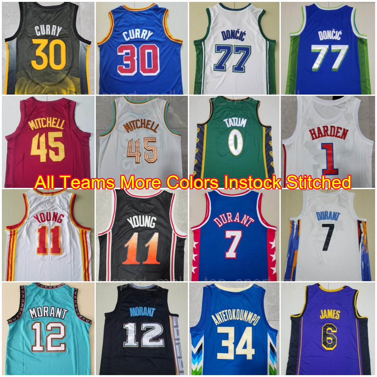 City Basketball Jerseys Stephen Curry Luka Doncic Kevin Durant James Harden Donovan Mitchell Jayson Tatum Ja Morant Trae Young Giannis Antetokounmpo Men Stitched, Photo w
City Basketball Jerseys Stephen Curry Luka Doncic Kevin Durant James Harden Donovan Mitchell Jayson Tatum Ja Morant Trae Young Giannis Antetokounmpo Men Stitched, Photo w