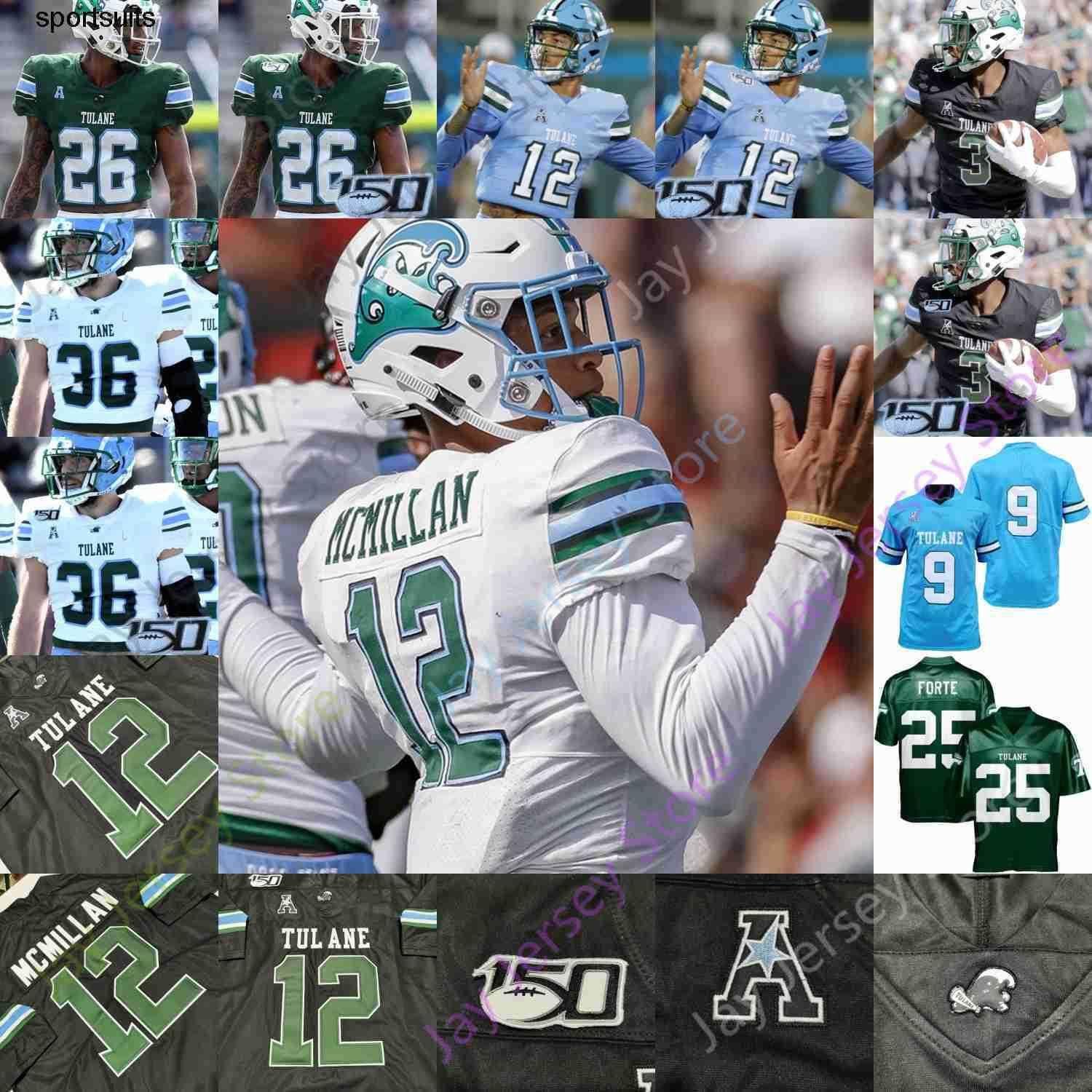 Tulane Green Wave Football Jersey NCAA College Keon Howard Tyrick James Patrick J.P. Losman Spears Jackson Daniels Sample Anderson, Black 150th patch
Tulane Green Wave Football Jersey NCAA College Keon Howard Tyrick James Patrick J.P. Losman Spears Jackson Daniels Sample Anderson, Black 150th patch