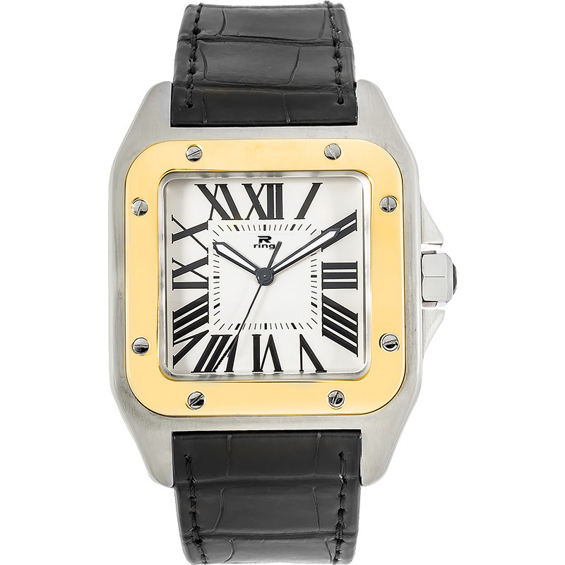 Watch fashion couple wristwatch men's 39MM women's 35MM stainless steel manufactured calfskin strap Fast shipping